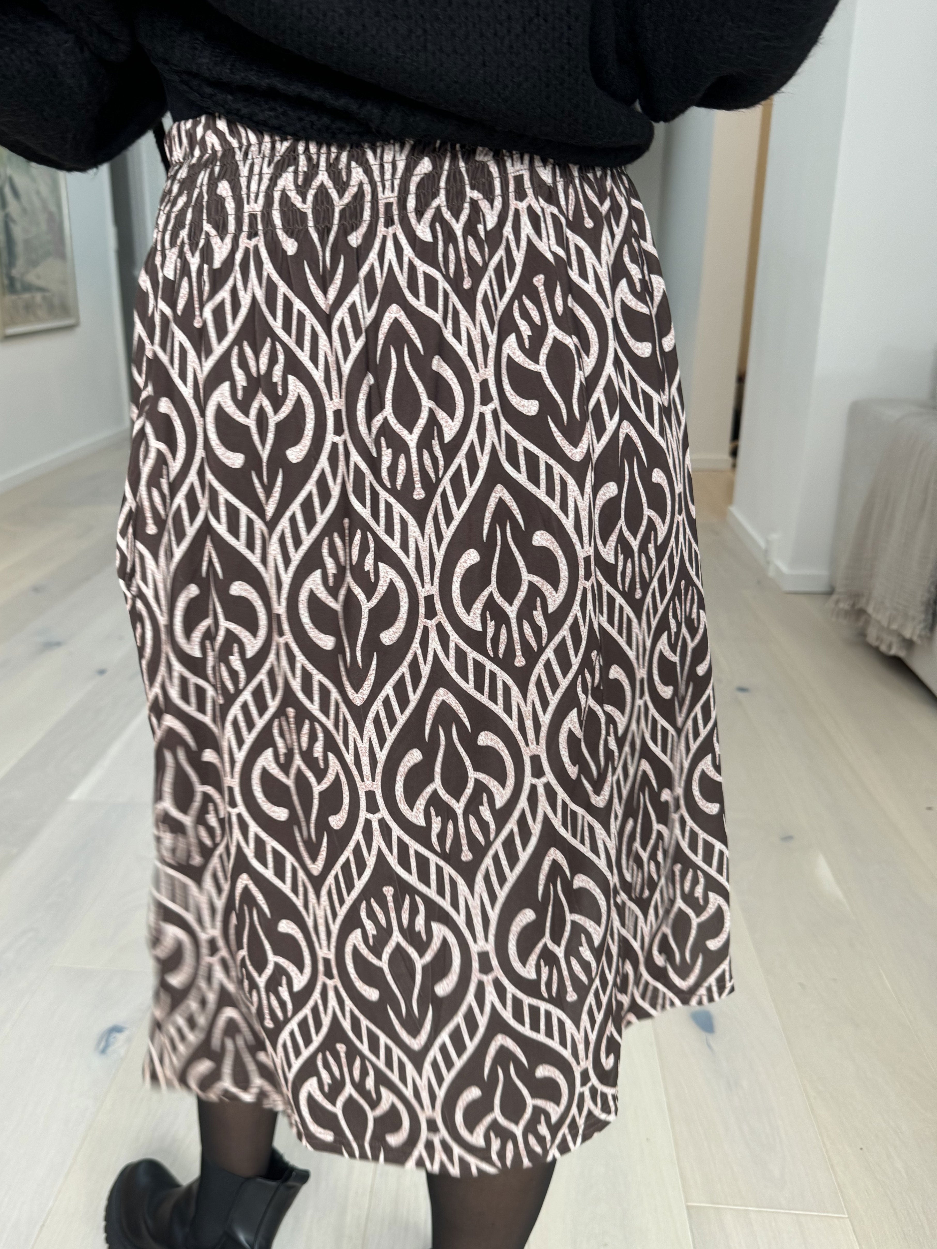 Pams Boho Skirt - Nederdel i krølfrit stof med lommer